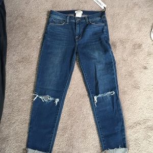 Relaxed ripped jeans